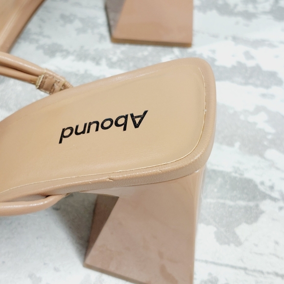 New Abound Austyn Brown Tubular Strap Block Heel Sandals H266 - Picture 10 of 12